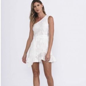 Karina Grimaldi Isac One Shoulder Mini Dress